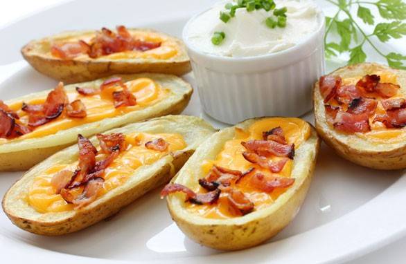 Картофель с беконом