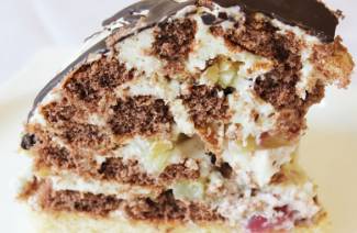 Торт панчо с ананасами