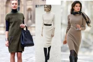 8 идей нарядов для платья-свитера