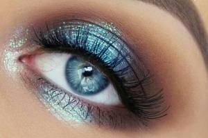 Лучшие цвета теней для голубых глаз