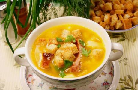 Гороховый суп с курицей