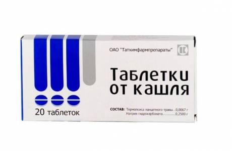 Таблетки от кашля с термопсисом