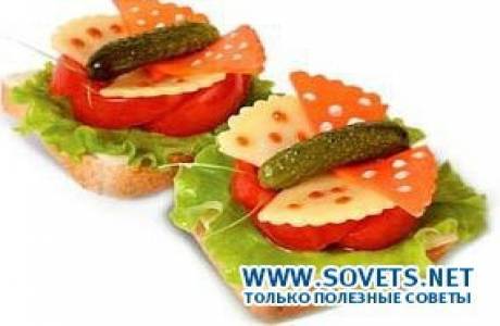 Как сделать оригинальные бутерброды