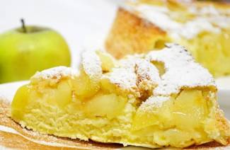 Тесто для шарлотки с яблоками