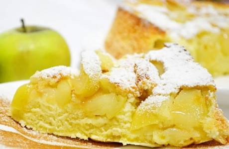Тесто для шарлотки с яблоками
