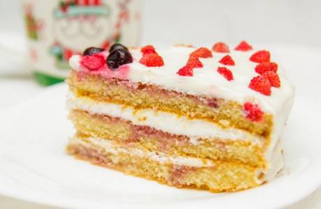 Торт из готовых бисквитных коржей