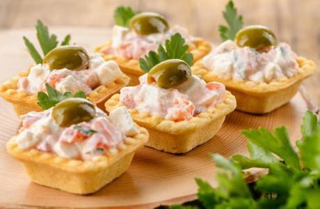 Закуски в тарталетках