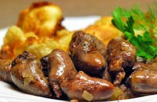 Сердечки куриные в мультиварке
