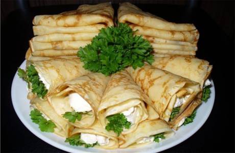 Блинчики с творогом