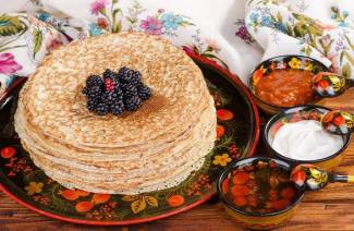 Блины с кипятком и молоком