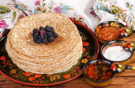 Блины с кипятком и молоком