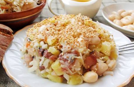 Салат из скумбрии