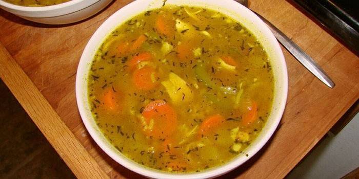 Рисовый суп для диеты при язве двенадцатиперстной кишки