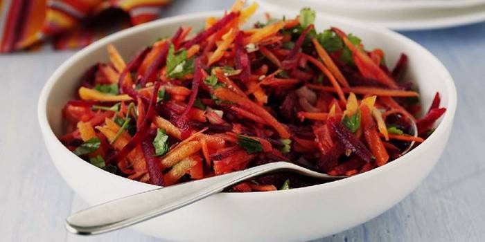 Морковно-свекольный салат