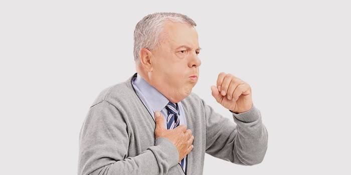 Симптом воспаления легких - изнуряющий кашель