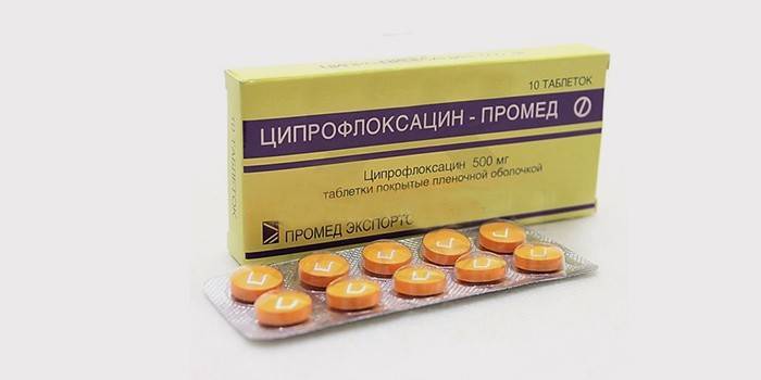 Таблетки Ципрофлоксацин-промед  для лечения простатита