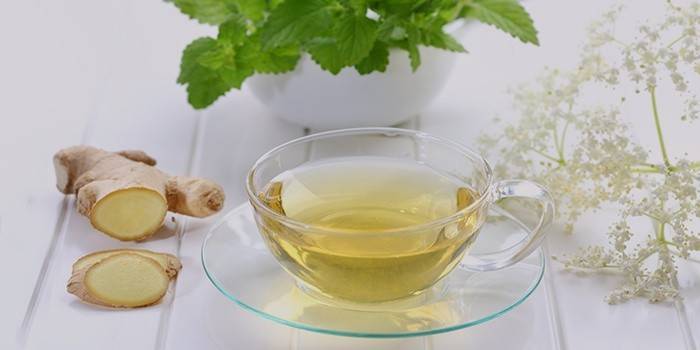 Народное средство для похудения во время климакса - чай с имбирем