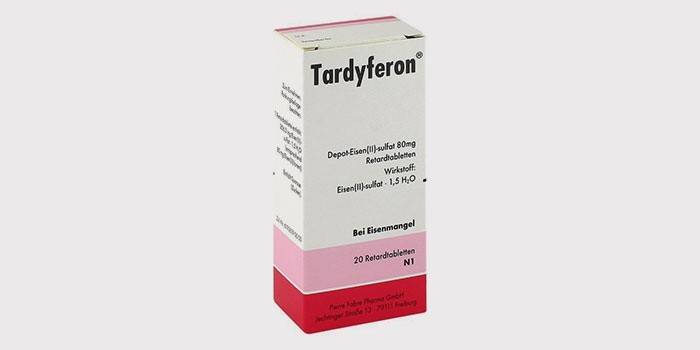 Витамины с железом Тардиферон