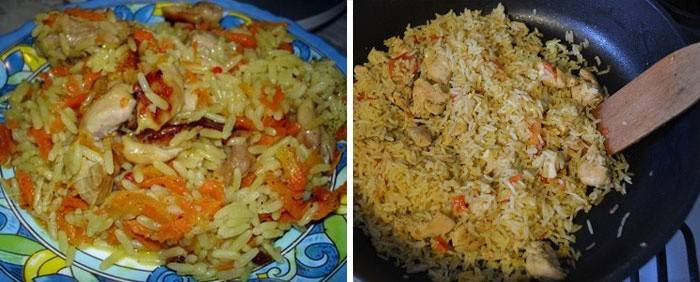 Рецепт риса с курицей