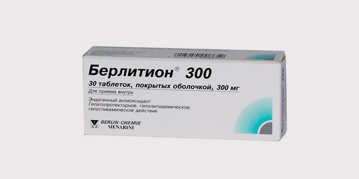 Берлитион для медикаментозного лечения жирового гепатоза печени
