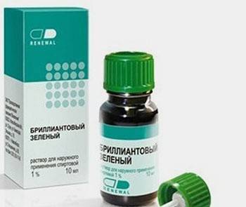 Отбеливание тюли при помощи зеленки