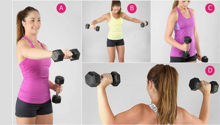 Упражнения для похудения рук и плеч