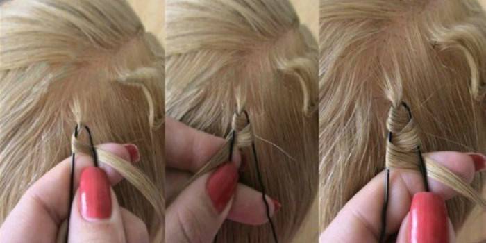 Как накрутить волосы с помощью шпилек