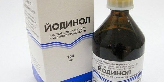 Раствор Йодинол в упаковке