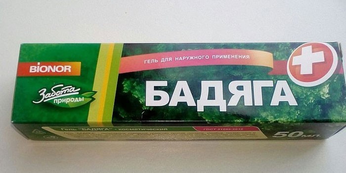 Гель Бадяга в упаковке