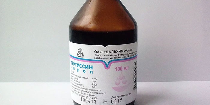 Сироп Пертуссин в флаконе