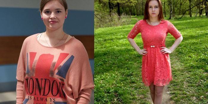 Полина Гренц до и после похудения