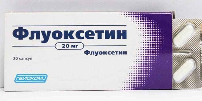 Таблетки Флуоксетин в упаковке