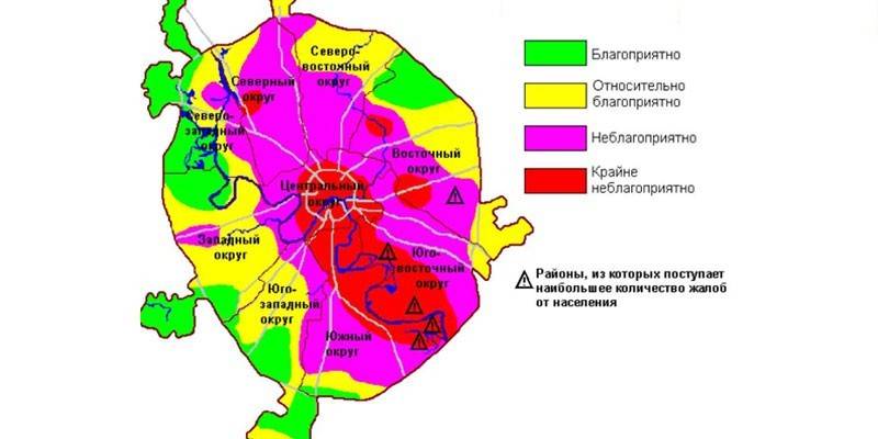 Экологическая карта Москвы