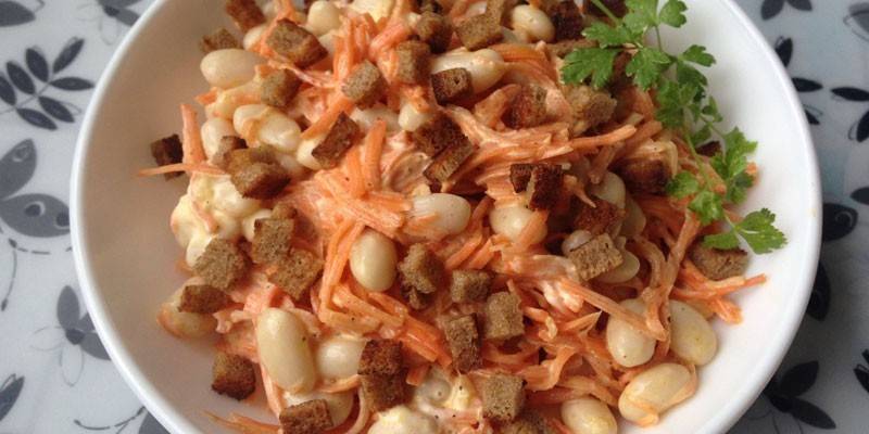 Закуска с фасолью