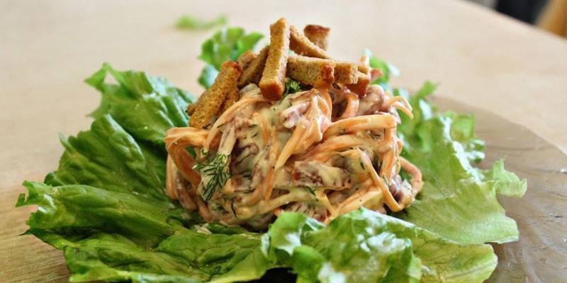 С ржаными сухариками