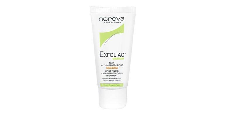 Тоналка Exfoliac soin anti-imperfections teinte clair Noreva