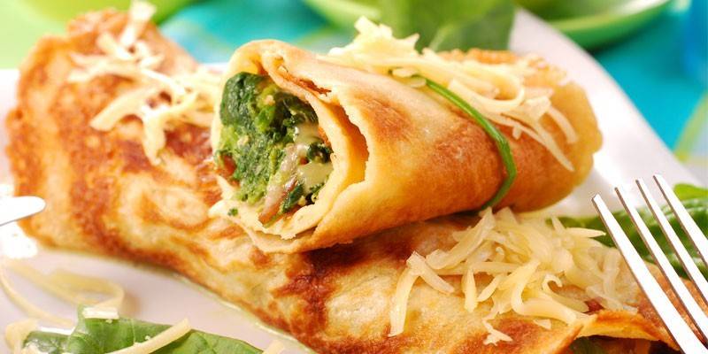 Салат купеческий в блинчиках