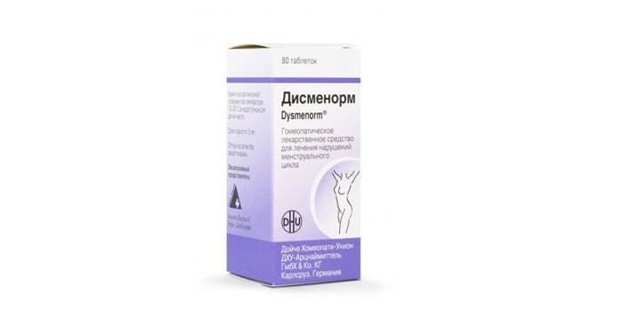 Таблетки Дисменорм