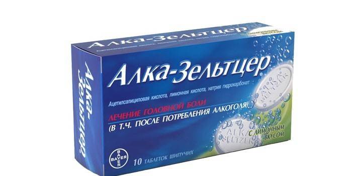 Препарат Алка-Зельтцер в упаковке
