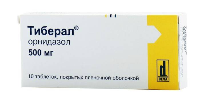 Упаковка таблеток Тиберал