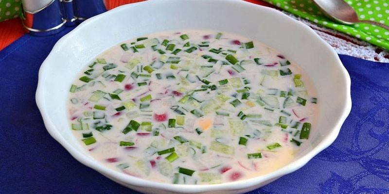 Готовая окрошка