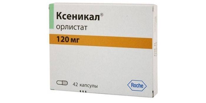 Таблетки Ксеникал в упаковке