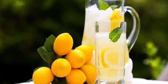 Лимонная вода 