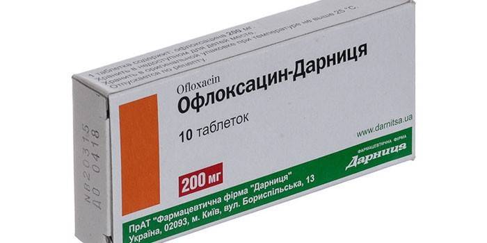 Таблетки Офлоксацин в упаковке