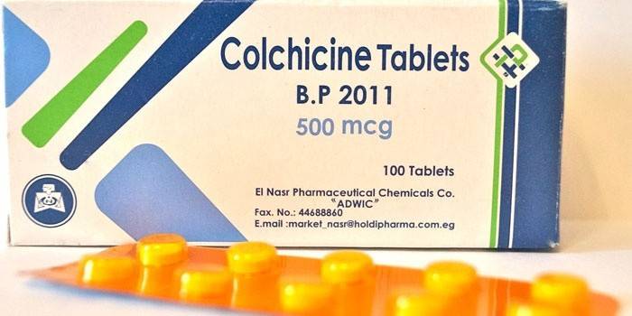 Колхицин для лечения подагры