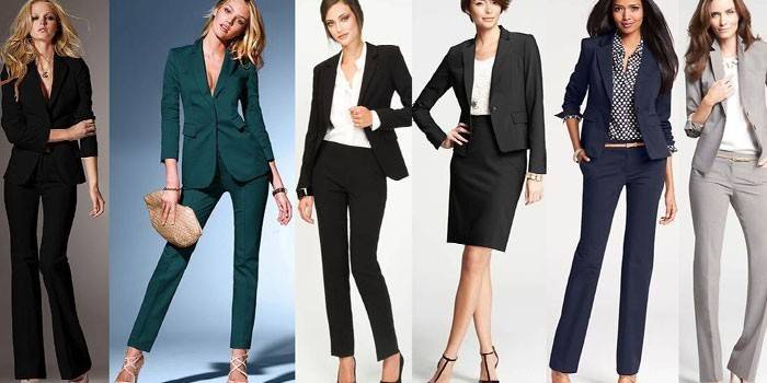 Женские образы в соответствии с дресс кодом Business traditional
