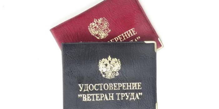 Удостоверение «Ветеран труда»