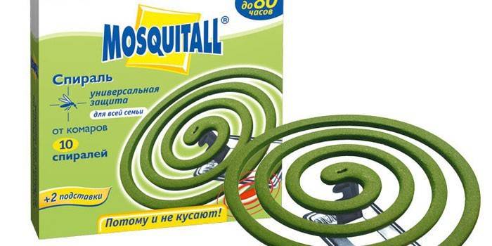Спираль Mosquitall от комаров в упаковке 