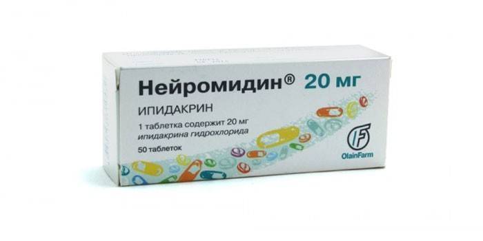Таблетки Нейромидин в упаковке