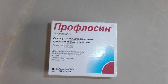Таблетки Профлосин в упаковке
